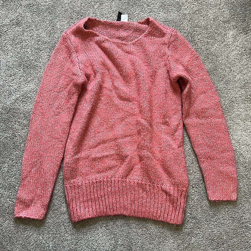 Divided Pink Crew Neck Knit Sweater